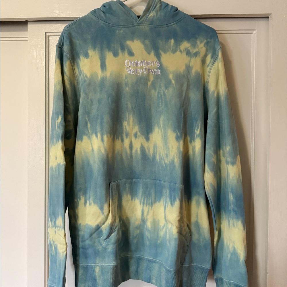 OVO Blue and Yellow Tie-Dye Sweater